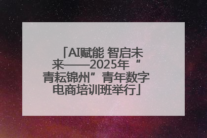 AI赋能 智启未来——2025年“青耘锦州”青年数字电商培训班举行